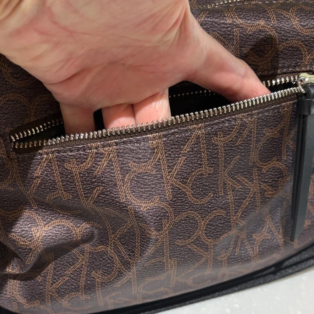 Calvin Klein Black and Brown Belt Bag - Picture 9 of 10